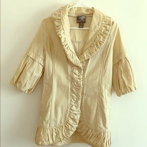 NWOT Ryu cream jacket